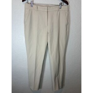 White House Black Market Elle Slim Ankle Light Tan Dress Pants Size 8
